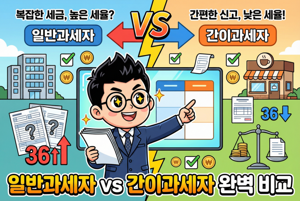 일반과세자 vs 간이과세자완벽 비교